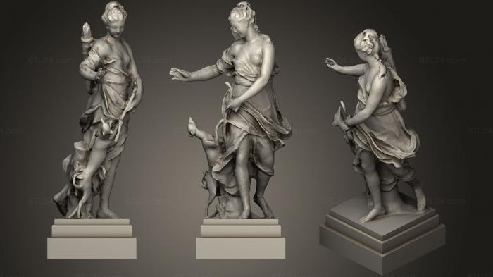 Статуи античные и исторические (Статуя 73, STKA_1524) 3D модель для ЧПУ станка